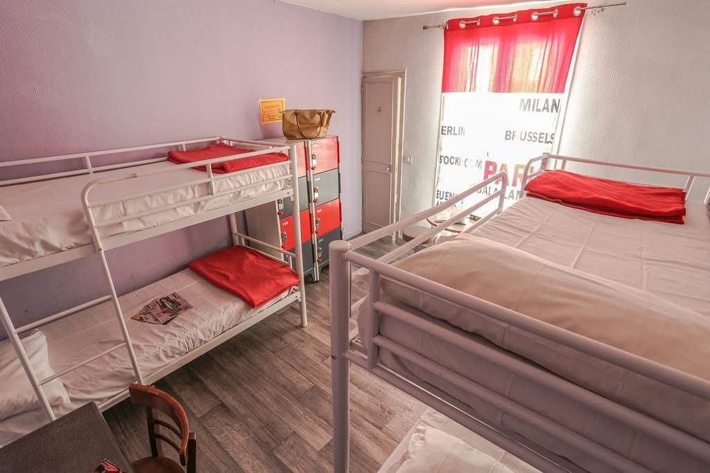 Beliches no hostel Young and Happy, uma boa opção onde ficar em Paris no Quartier Latin
