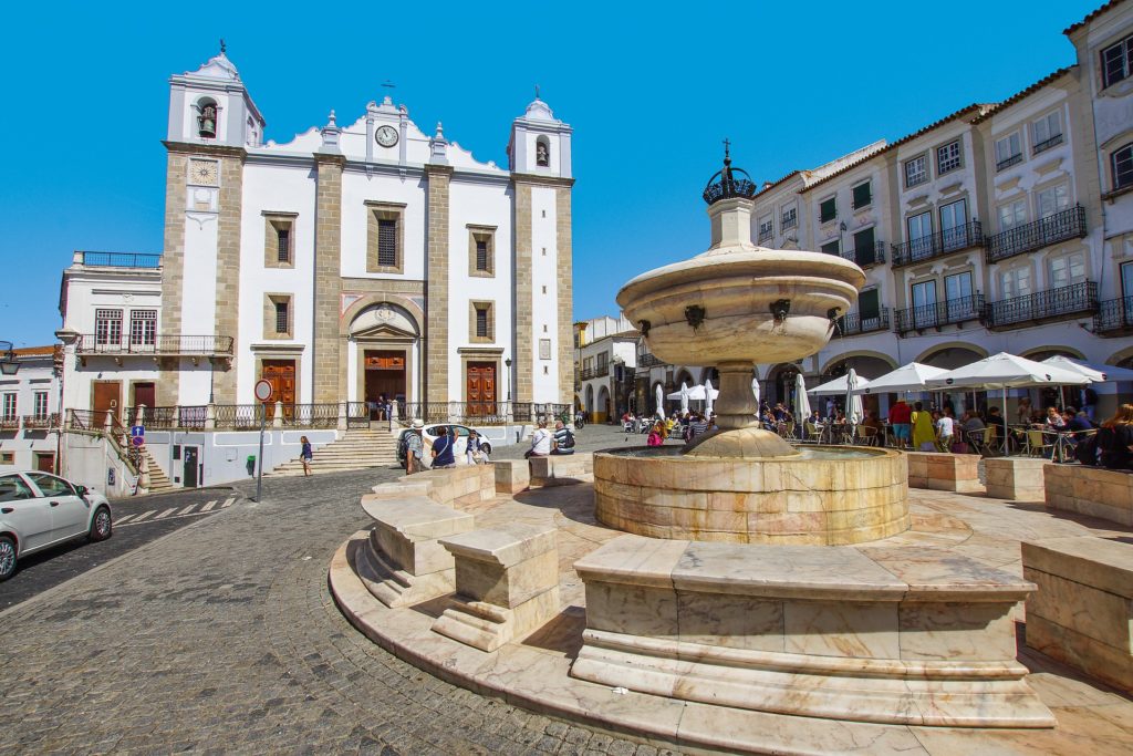 Centro de Évora em Portugal
