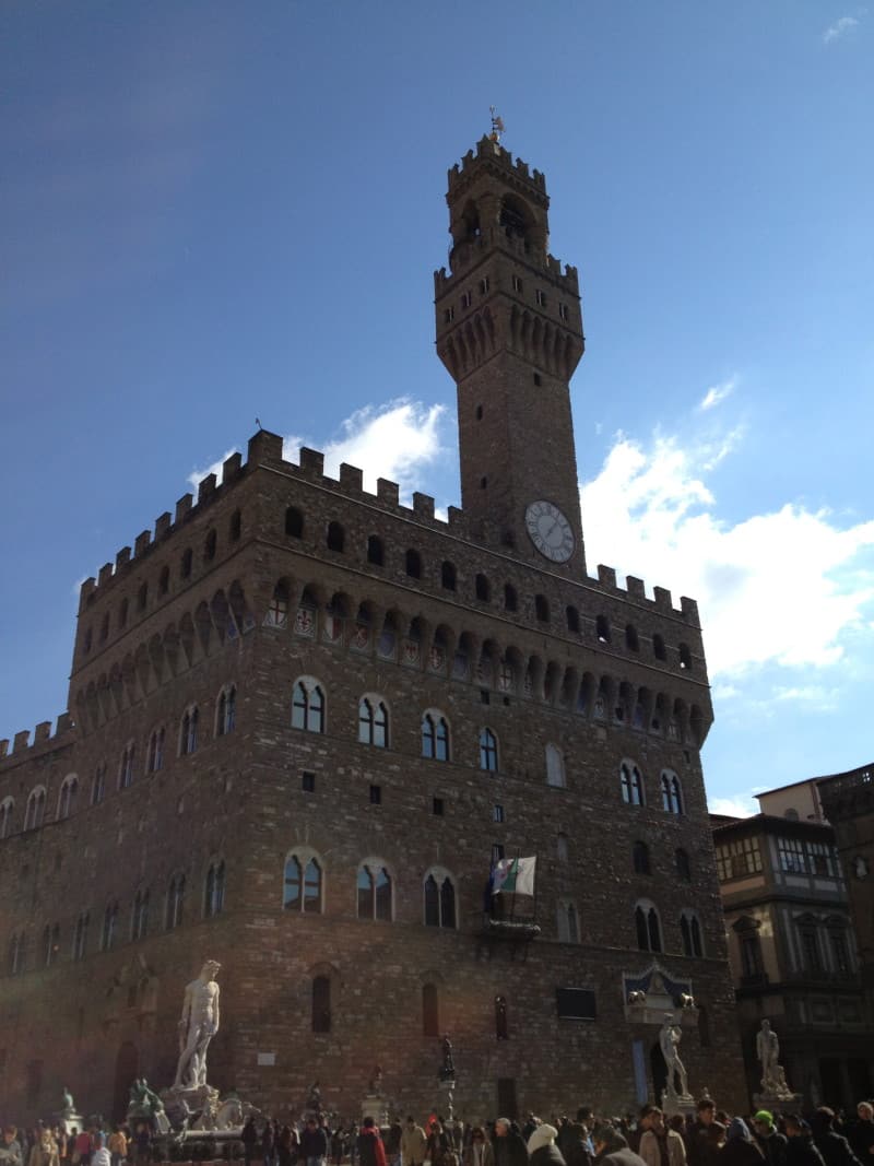 Palazzo Vecchio, na Piazza della Signoria, em Florença