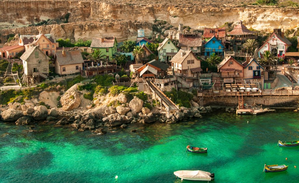 Vila do Popeye, em Mellieħa, na ilha de Malta