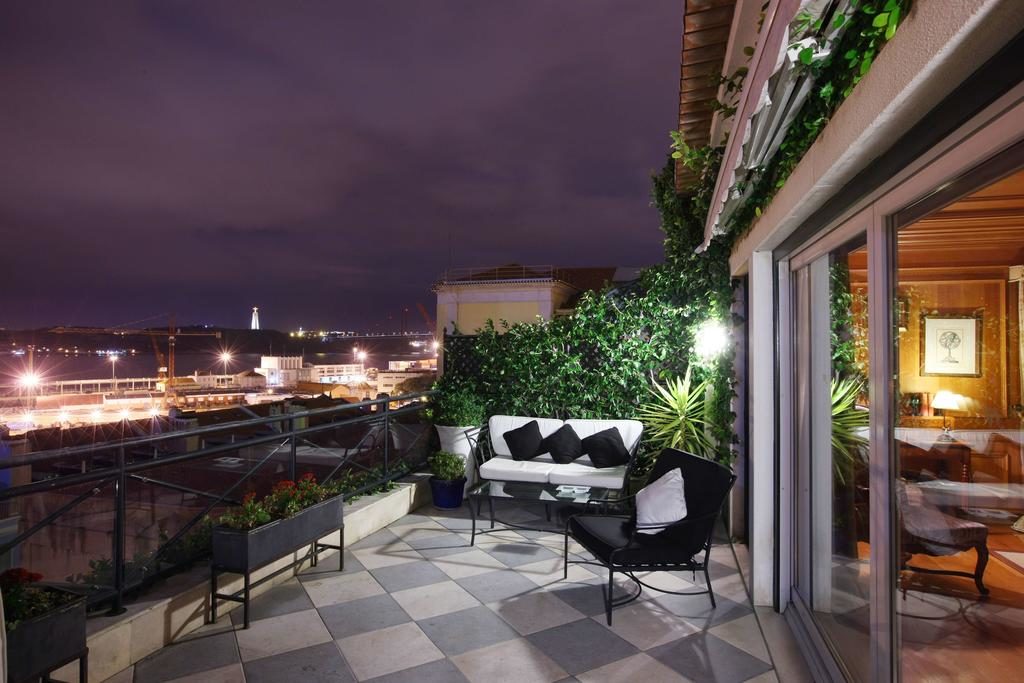 Vista do hotel As Janelas Verdes, em Lisboa