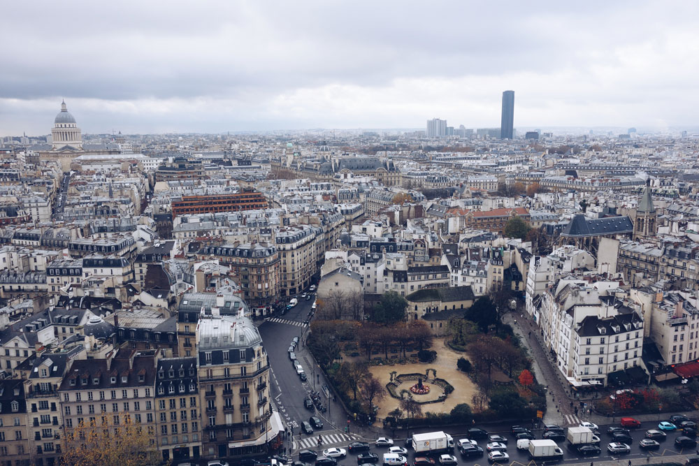 Vista do Quartier Latin, o 5.º arrondissement de Paris