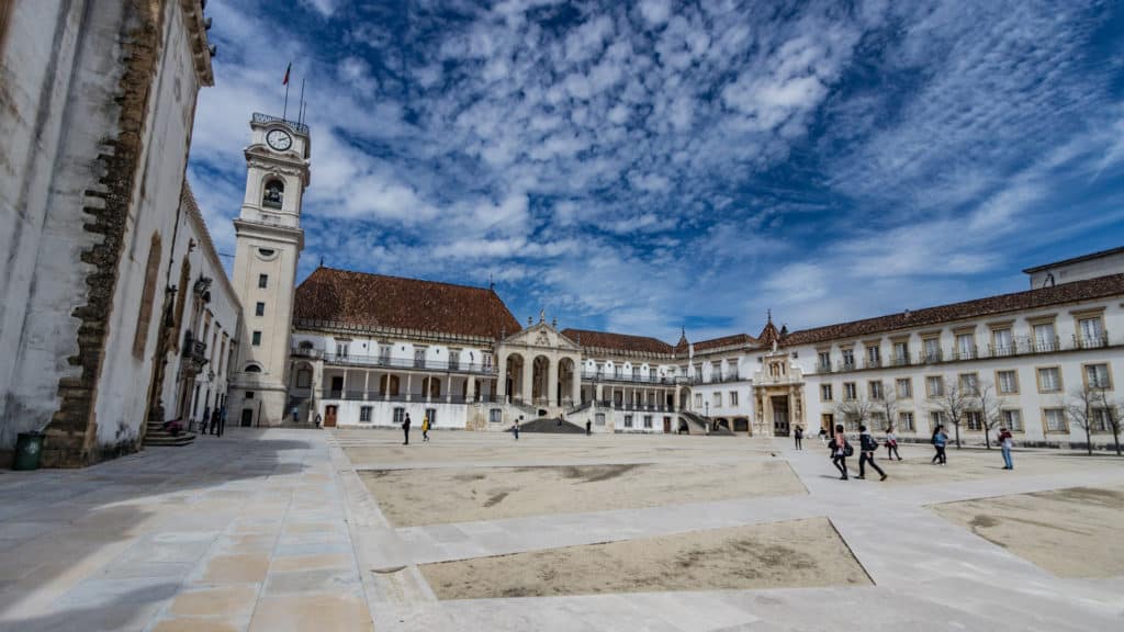 Pátio das Escolas na Universidade de Coimbra