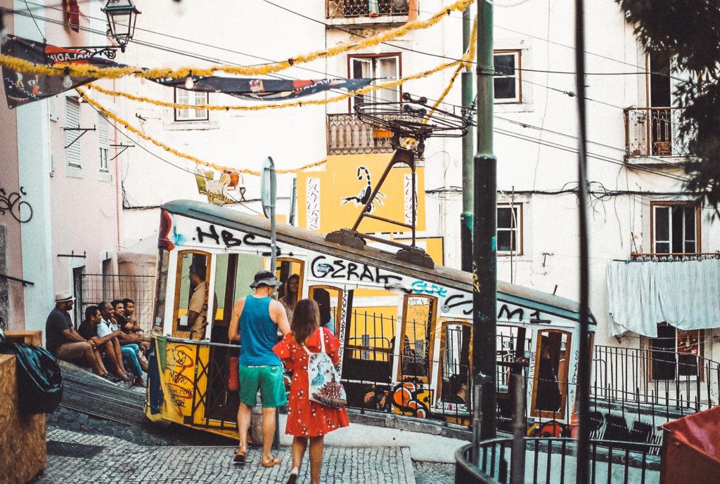 Elevador da Bica, um dos elevadores históricos de Lisboa